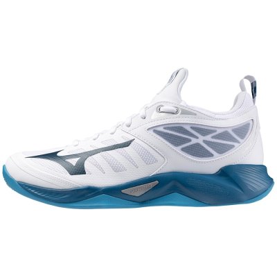 Zapatillas Para Voleibol Mizuno WAVE Dimension Hombre Blancos / Azules / Plateados - Chile M641ZHPF